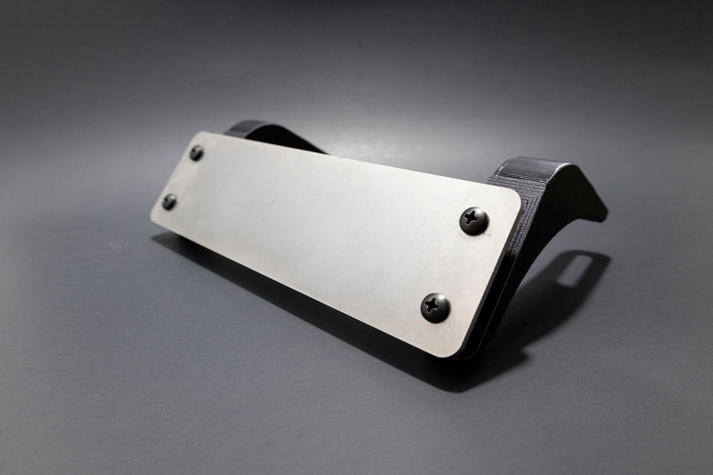 FJ60 Radio Cover blank steel face with hardware not installed into FJ60 Dash